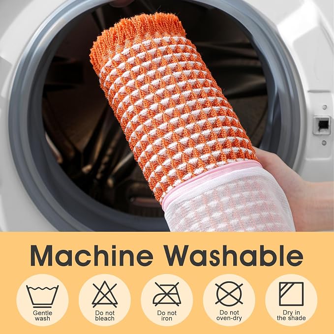 IM HOME Waffle Bath Mat Orange & Cream 24"x17", Boho Woven Modern Bath Mat Rugs, Absorbent Non Slip Bathroom Rugs, Soft Washable Bath Rugs with Tassels for Bathroom, Bedroom, Kitchen, Shower, Tub