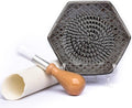 The Grate Plate Ceramic Grater (Includes peeler and brush) - Charcoal