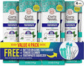 GuruNanda Hydroxyapatite Toothpaste for Whitening with Neem & Xylitol, SLS & Fluoride Free (4 Pack) - Freshens Breath, Fights Plaque - with 2 Toothbrushes, 2 Tongue Scrapers & 2 Tube Squeezers