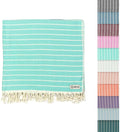 Sand Cloud Turkish Beach Towel - Sand Resistant & Quick Dry Towel | 100% Certified Organic Turkish Towel - Bath Towel or Beach Blanket for Picnic - As Seen on Shark Tank - Gocek (Mint)
