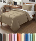 Duvet Cover Twin/Twin XL Size Set - Extra Soft Twin/Twin XL Duvet Cover 68" x 90" with 1 Pillow Sham for Women, Men, Kids & Teens - Comfy, Easy-Care & Fade Free with Zipper Closures and Ties (Beige)