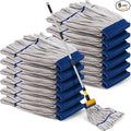 Hushee 6 Pack Large Microfiber Tube Mop Heads 18 oz Heavy Duty Commercial Industrial Wet Mop Head Refill Reusable Machine Washable Looped End Mopheads for Hardwood, Tile, Laminate Floors (Grey)