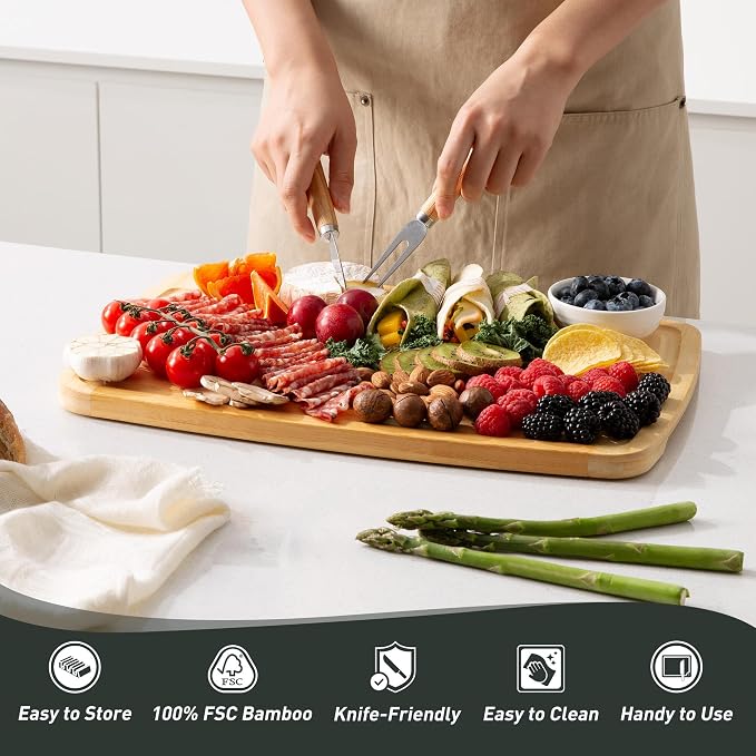 Bamboo Cutting Board Set Non Slip Feet Over Sink Acrylic Counter Lip Glass Plastic Smart Clear Countertop Marble Organizer Engraved Holder Flexible Round Black Stone Thin Bar White Commercial Metal