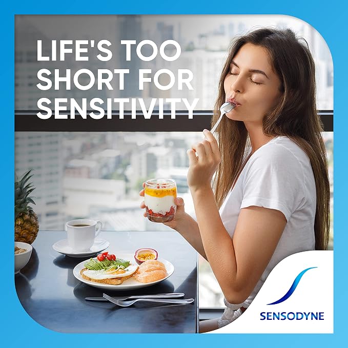 Sensodyne Complete Protection Extra Fresh Toothpaste, 3.4 oz (Pack of 2) | For Gingivitis, Sensitive Teeth Treatment, Extra Fresh, Convenient Travel Sizes Within TSA Requirements