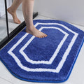 COSY HOMEER Extra Thick Bath Linen Sets - Anti-Slip Bath Rugs Mats Soft Plush 100% Strong Polyester Mat Living Room Bathroom Floor Water Absorbent(Blue,24x36 - Inches)