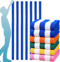 6 Packs Extra Large Oversized Beach Towel Bath Towel 72*40 Set Bathroom Sheets Bulk Quick Dry Soft Absorbent Thick Xl Big Giant Microfiber Terry Blanket Clearance Turkish Toallas De Playa NOT Cotton