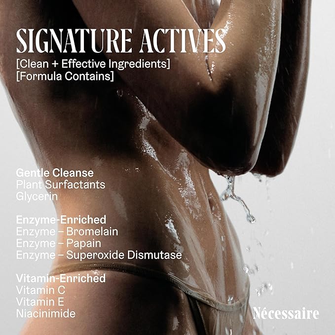Nécessaire The Body Wash Olibanum - Multi-Oil Shower Gel Body Wash for Women + Men. Non-Comedogenic + Hypoallergenic for Sensitive Skin with Niacinamide. 500ml/16.9 fl oz
