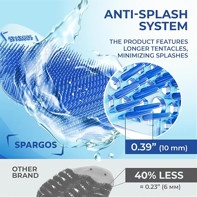 Urinal Screen Deodorizer (24 Pack) Urinal Cakes Fresh 3d Wave Anti-Splash Odor protection for Toilets in Bathroom Office Stadiums Schools with Free Gloves - 8 pcs Blue 8 pcs Yellow 8 pcs Orange