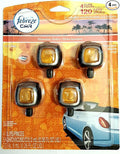 Febreze Hawaiian Aloha Car Vent Clip Air Freshener, 0.06 oz, 4 Pack