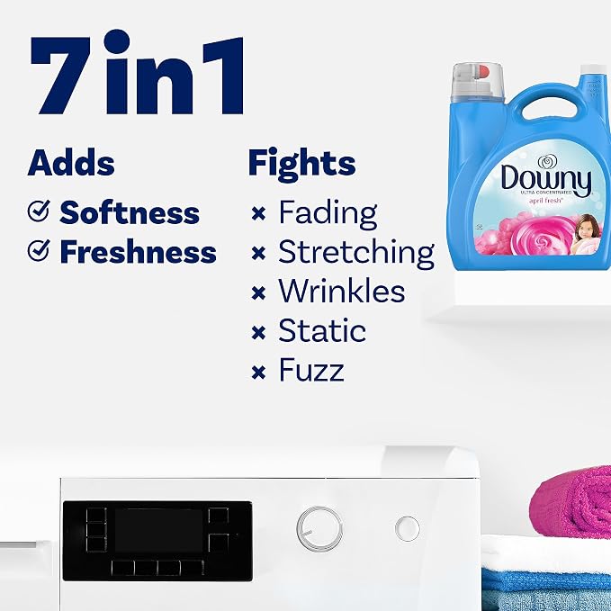 Downy April Fresh Liquid Fabric Conditioner (Fabric Softener), 10 FL OZ, pack of 12