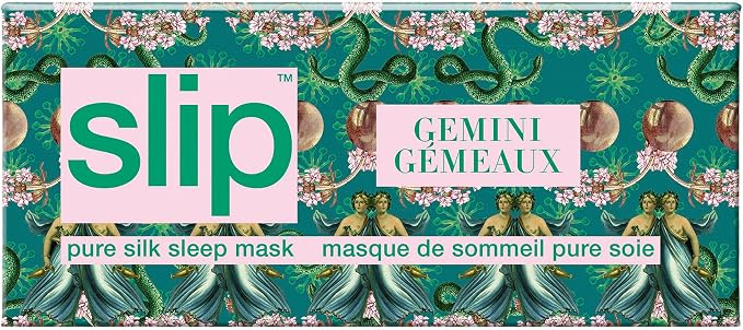 slip Pure Silk Sleep Mask - 100% Pure 22 Momme Mulberry Silk Eye Mask - Comfortable Sleeping Mask with Elastic Band, Zodiac Collection: Gemini