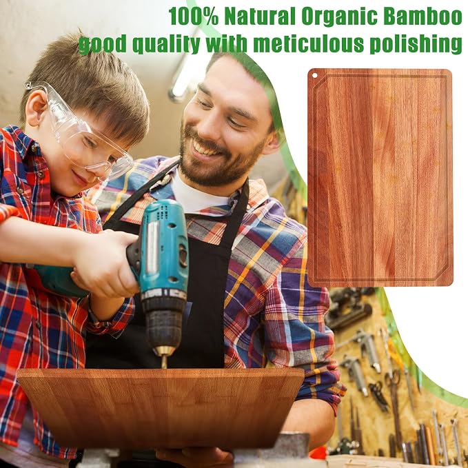 Eaasty 12 Set Extra Large Plain Cutting Board Bulk Heavy Duty Wood Cutting Boards Set with Juice Groove for Mother's Day Kitchen Gifts Wedding Crafts, Pre Oiled(Walnut,11" x 17")