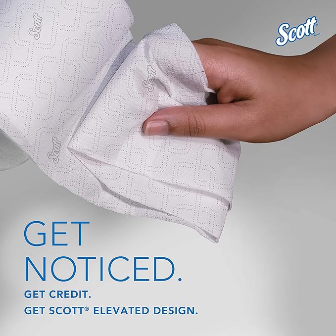 Scott Professional Coreless High-Capacity Jumbo Roll Toilet Paper, Bulk (07006), 2-Ply, Elevated Design, Septic Safe, White (12 Rolls at 1,150' Each, 13,800'/Case)