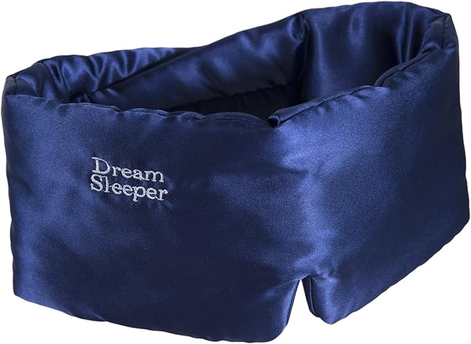 Hypoallergenic Sleep Masks for Sleeping | Chronic Migraine | | Side and Back Sleep mask | Free Lifetime Replacements. Large Straps, Silky Total Blackout mask. Dream Sleeper Mascara dormir | Women Men
