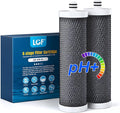 LCF Replacement Filter, Compatible with LCF-CF-01-ALK, Waterdrop Filter Replacement for WD-CTF-04 System, Replaces WD-CFF-02, 6+1-Stage, 𝐒𝐢𝐥𝐯𝐞𝐫 𝐈𝐨𝐧𝐬 Enhanced, 16,000 Gallons, 2-Pack