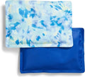 Fit & Fresh Cool Coolers 2 Pack Soft Ice for Lunch Bags, Flexible Stretch Nylon, Durable, Reusable Lunch Box Ice Packs, Soft Ice, Reusable Freezer Packs, Lunch Ice, Easy to Clean, Aqua Tye Dye