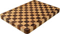 Wooden Cutting Boards for Kitchen, 1.2" Checkered Cutting Board | 17" x 12" Walnut Chopping Board with Juice Grooves & Handles, Double-sided Butcher Block for Prep & Serving with Gift Box