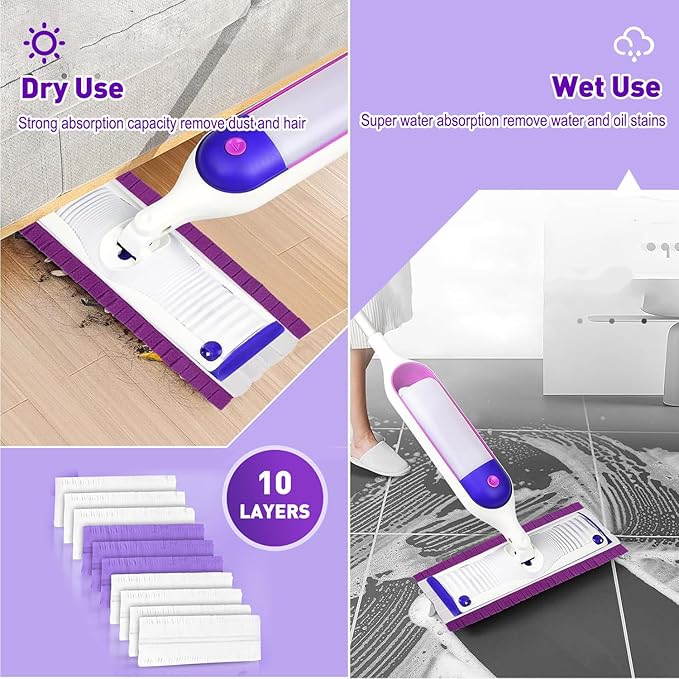 Power Mop Pads Refills for Swiffer PowerMop Multi-Surface Mopping Pad Disposable Replacement Mop Refill Pads Compatible with Swiffer PowerMop,Works Perfect on Almost and Surface,28 Count
