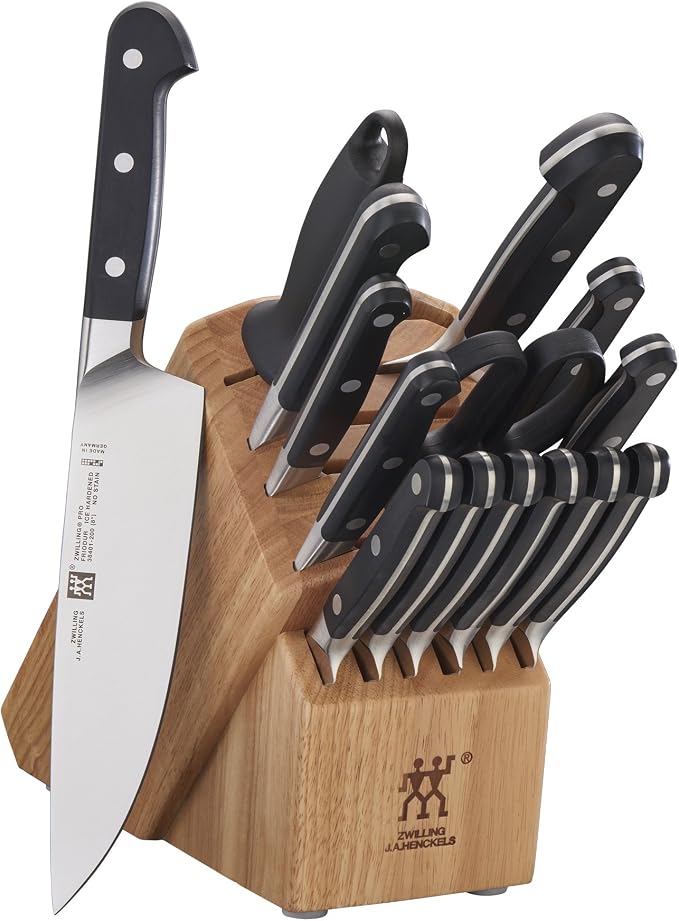 ZWILLING Pro 16-pc Knife Block Set - Natural