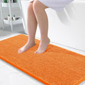 OLANLY Large Bathroom Rugs 50x30, Extra Soft Absorbent Chenille Bath Rugs, Rubber Backing Quick Dry, Machine Washable Bath Mats for Bathroom Floor, Tub and Shower, Home Decor Accessories, Orange