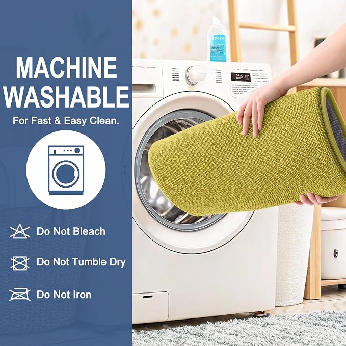 OLANLY Memory Foam Small Bathroom Rugs 24x16, Absorbent Mat, Deep Mustard | Soft Quick Dry Bath Mat Rugs, Non-Slip, Machine Washable Mat for Bathroom Floor, Tub and Shower, Home Decor Accessories
