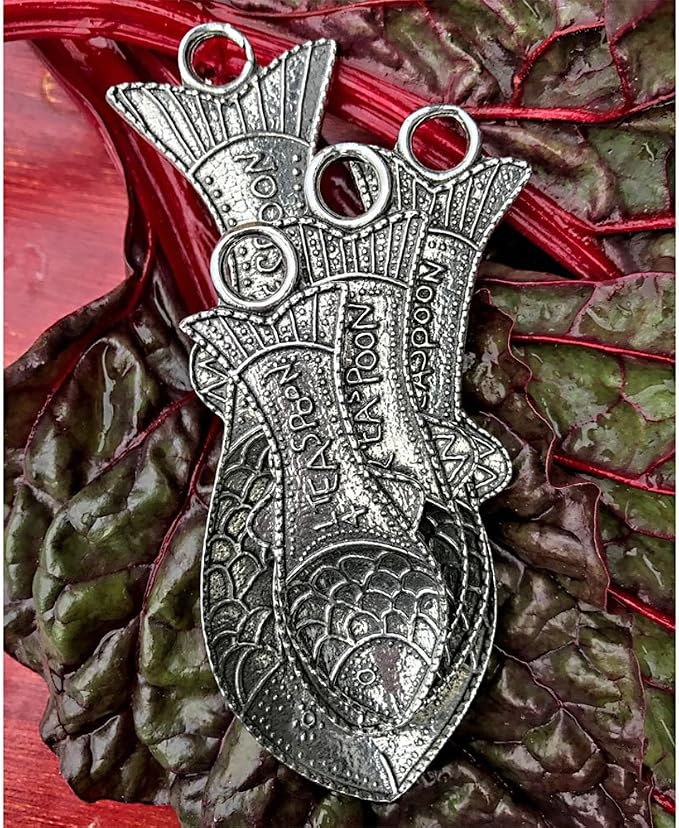 Crosby & Taylor Fish Pewter Measuring Spoons