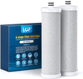LCF Replacement Filter, Compatible with LCF-CF-01, Waterdrop Filter Replacement for WD-CTF-01 & WD-CTF-02 Systems, Replaces WD-CFF-01, 6-Stage, 𝐒𝐢𝐥𝐯𝐞𝐫 𝐈𝐨𝐧𝐬 Enhanced, 16,000 Gallons, 2-Pack