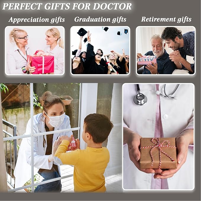 Movdyka Doctor Gifts for Men Women Crystal Keepsake Plaque Best Doctor Ever Gifts Unique Thank You Gift for Doctors on Christmas Retirement Doctors' Day