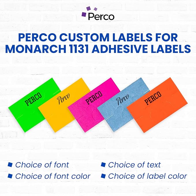 Custom Price and Date Labels for Monarch 1131 Guns - Choose Color, Font and Imprint - 1 Sleeve, 20,000 Labels