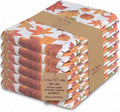 Urban Villa Kitchen Towels Harvest Leaves Print Dish Towels Set of 6 20" X30” 100% Cotton Highly Absorbent Quick Drying Dish Cloths & Dish Towels Thanksgiving Fall Tea Towels with Hanging Loop Towels