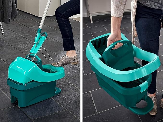 Leifheit Mop Press Professional Evo with Handy Integrated Wheels