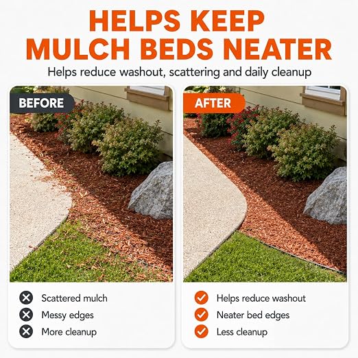 Mulch Binder, Rock Glue for Landscaping, Pea Gravel Binder 2 Gallon Max Cover, Strong Mulch Anchor, Rock Lock Landscape Adhesive for Slopes, Flower Beds, Fast Dry & Safe for Plants Pets