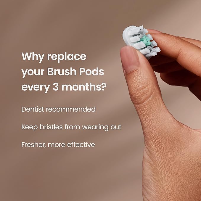 quip Ultra and Ultra Lite EasyClick Brush Pod Refill Heads - 4 Pack - Verified quip Brush Head Refills for Sonic Electric Toothbrushes - Soft Bristles, Compact - Last 3 Months Each - White
