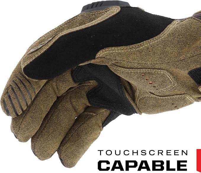 Mechanix Wear: M-Pact Work Gloves with Secure Fit, Work Gloves with Impact Protection and Vibration Absorption, Safety Gloves for Men (Brown, XX-Large)