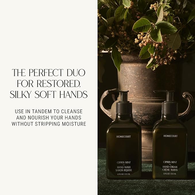 Homecourt by Courteney Cox Hand Wash, Mandarin Basile, 12 fl oz | Gently Cleanses & Hydrates, Removes Dirt & Debris Without Irritating Skin, Clean Formula
