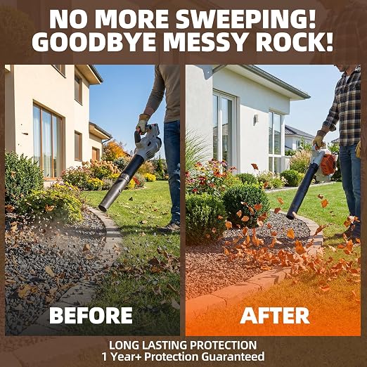 Rock Glue with Sprayer-28.95OZ Ready to Use Mulch Bond for Landscaping, No Dilution Landscape Glue Spray for Rock, Pea Gravel, Weather Resistant Intertek Test, Pets Safe for Garden Beds