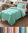 Duvet Cover Twin/Twin XL Size Set - Extra Soft Twin/Twin XL Duvet Cover 68" x 90" with 1 Pillow Sham for Women, Men, Kids & Teens - Comfy, Easy-Care & Fade Free w/ Zipper Closures & Ties (Spa Blue)