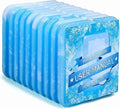 10Pcs Slim Ice Packs for Lunch Box - Reusable Cold Packs for Lunch Bag & Cooler, Long-Lasting Hard Gel Freezer Packs, BPA-Free for Office Camping