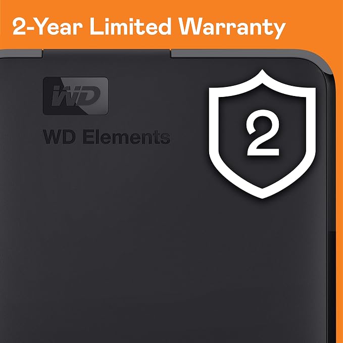 Western Digital WD 5TB Elements Portable External Hard Drive for Windows, USB 3.2 Gen 1/USB 3.0 for PC & Mac, Plug and Play Ready - WDBU6Y0050BBK-WESN | USB 3.2 Gen 1/USB 3.0 for PC, Plug