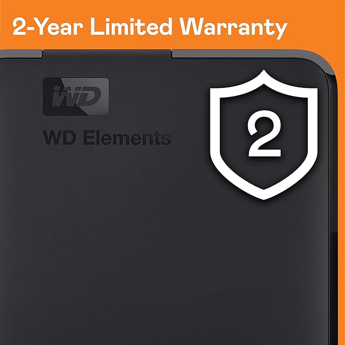 WD 1TB Elements Portable External Hard Drive - USB 3.0 - WDBUZG0010BBK-WESN