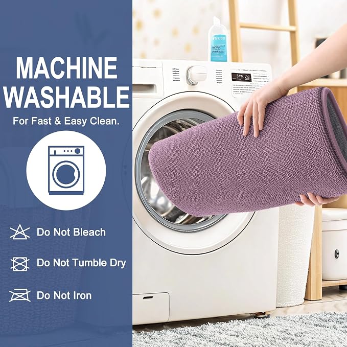 OLANLY Thick Memory Foam Bathroom Rugs 30x20, Absorbent Bath Mat, Deep Plum | Soft Quick Dry Bath Rugs Mats, Non-Slip, Machine Washable Carpet for Bathroom Floor, Tub and Shower, Home Decor Accessories