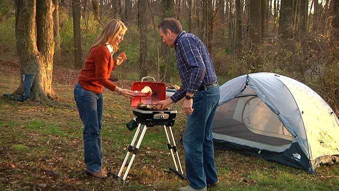 Cuisinart Gas Grill w/VersaStand, Petite Gourmet, Portable, 5,500 BTU