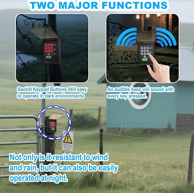 Gh ost Gate Opener Keypad AXWK Wireless Waterproof Cover for Automatic Gate