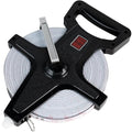 Champion Sports Open Reel Measuring Tapes – Durable Hand Crank with Metal Spike, Dual-Sided Feet & Meters, Perfect for Track & Field and Long Jump, 200 Feet/60 Meters
