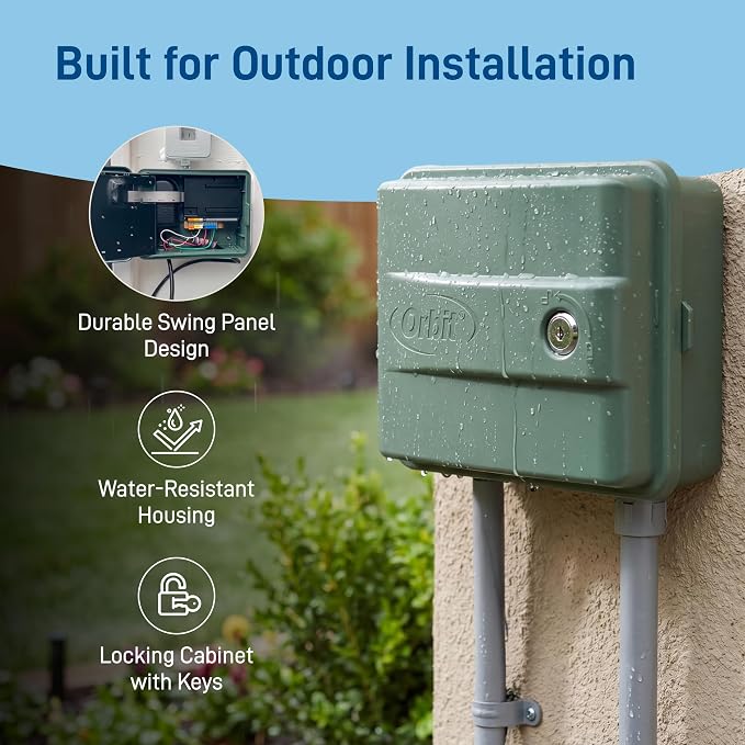 Orbit 57896 6-Station Outdoor Swing Panel Sprinkler System Timer