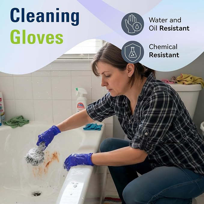 SWIFTLITE Disposable Nitrile Gloves, Food Safe, Latex-Free Powder-Free, Kitchen Rubber Gloves for Cooking and Cleaning