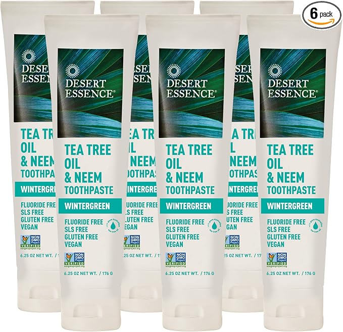 Tea Tree Oil & Neem Wintergreen Toothpaste (6pk)
