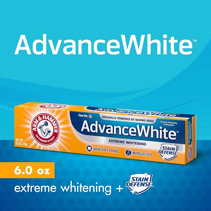 Arm & Hammer Advance White Extreme Whitening Toothpaste, 0.9 oz. (Packaging May Vary) (Pack of 3)