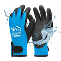 toolant 100% Waterproof Winter Work Gloves, Thermal Insulation with Grip | Touchscreen, Freezer Work for Men and Women, Cold Weather Work & Outdoor Tasks, Blue, Medium