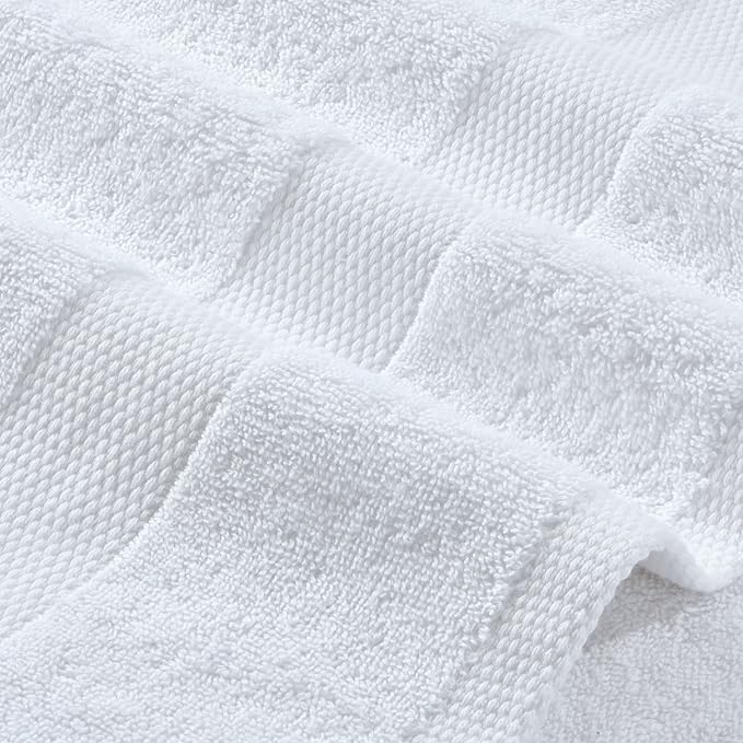 Bath Sheet Towels - 650 GSM Cotton Luxury Bath Towels Extra Large 35x70 | Highly Absorbent and Quick Dry | Hotel Quality Extra Large Bath Towels Oversized, White, 2 Pack